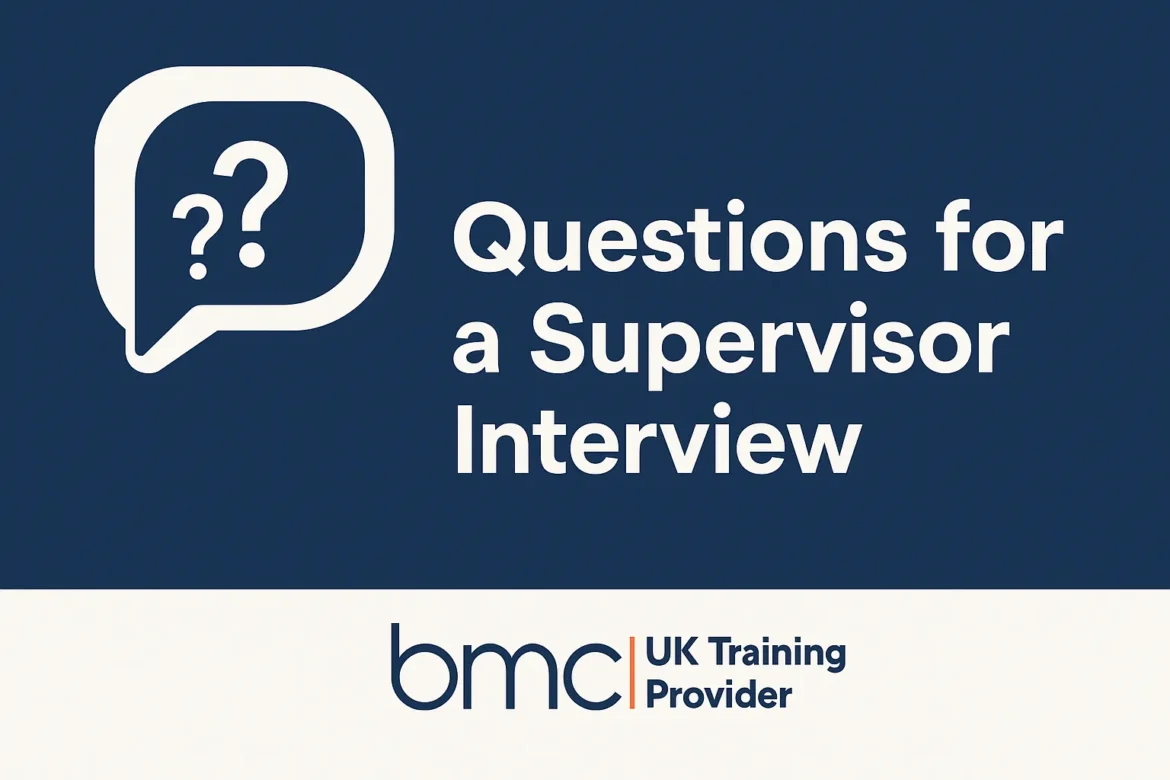 questions for a supervisor interview