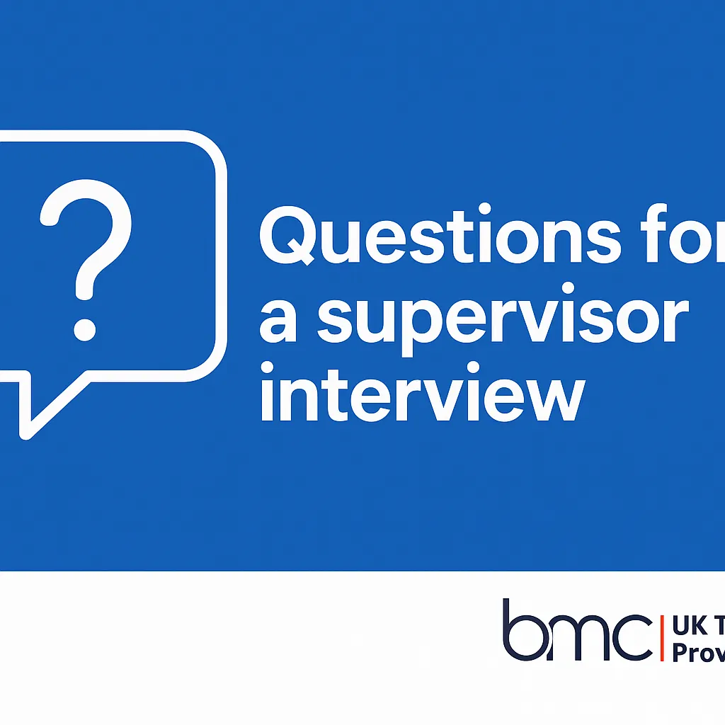 questions for a supervisor interview