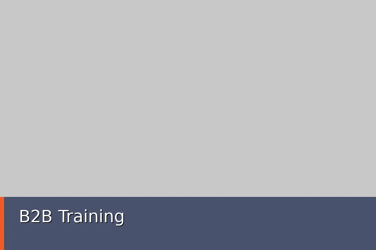 B2B Training
