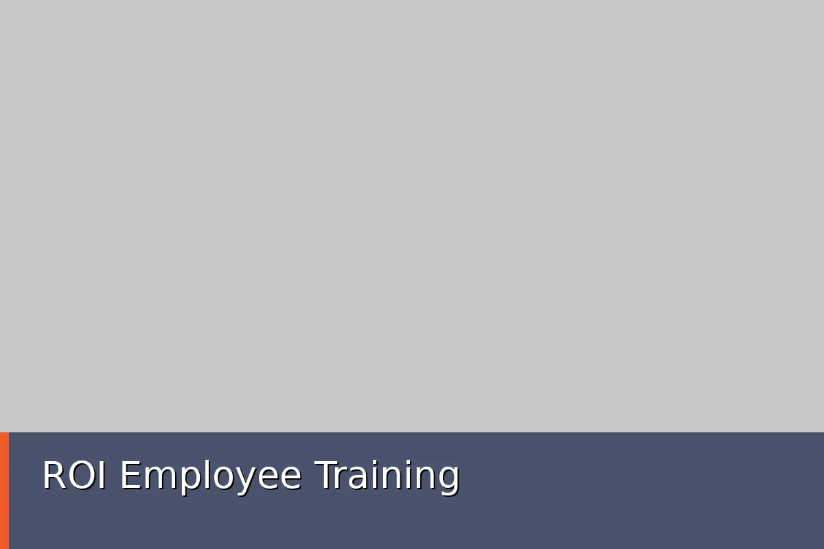 ROI Employee Training