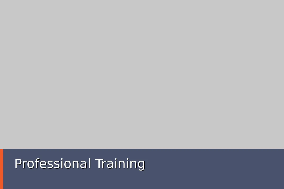 Professional Training