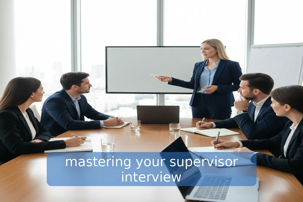supervisor interview questions