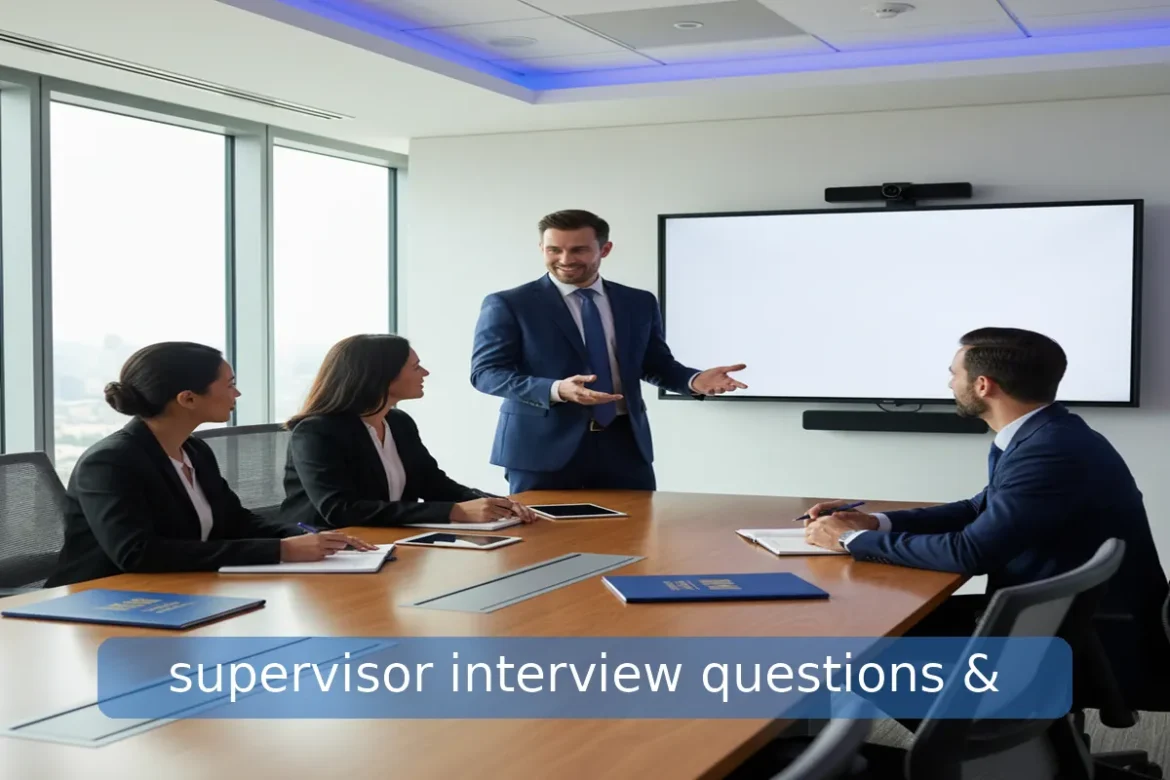supervisor interview questions