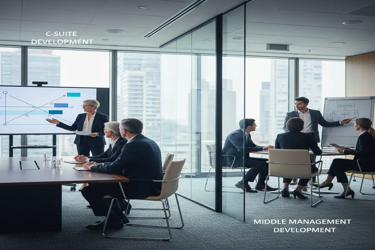 C-suite development or middle management which is better