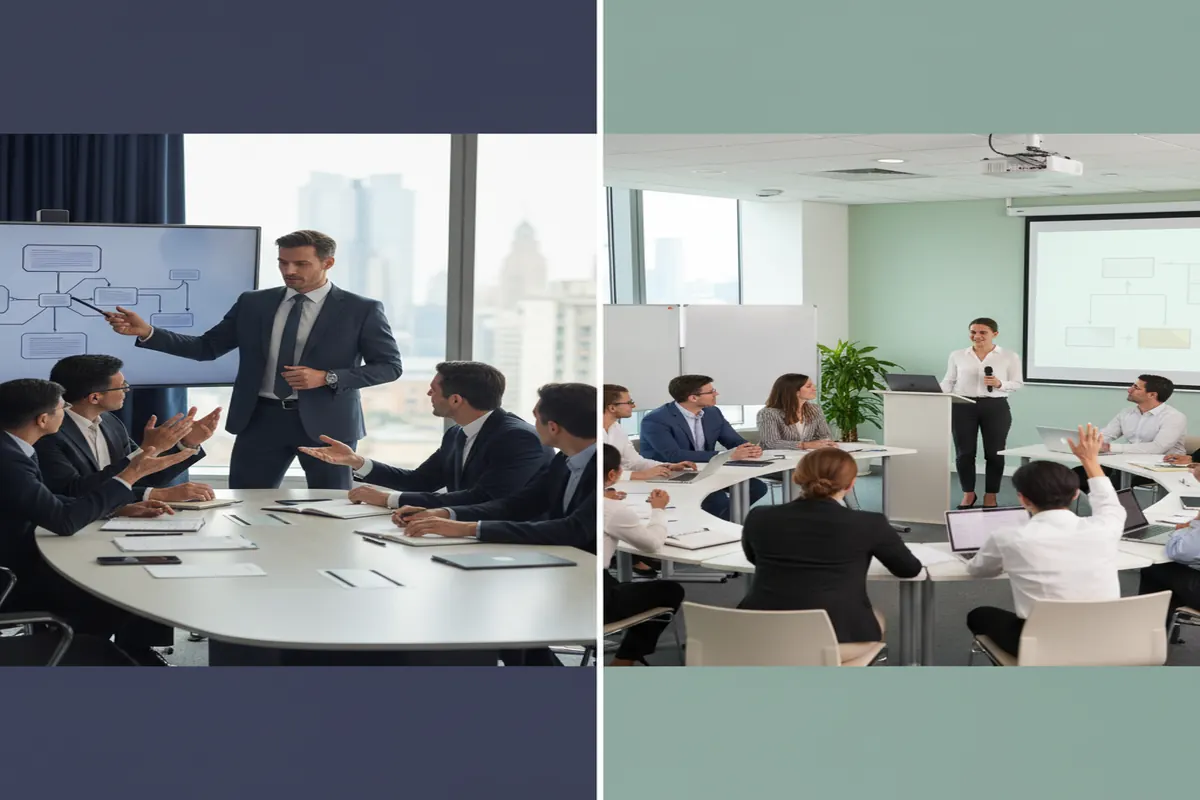 C-suite development vs middle management in management and leadership