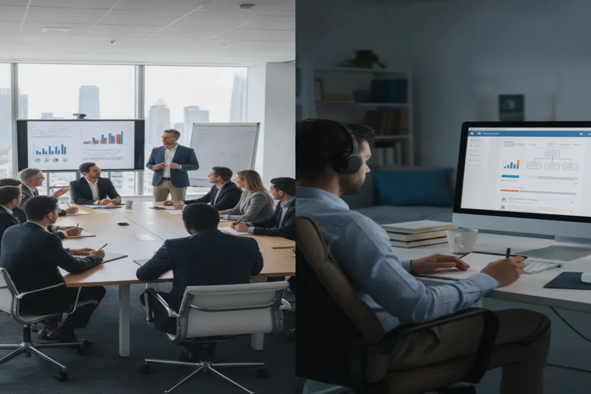management and leadership certification online vs classroom